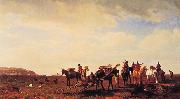 Albert Bierstadt Indians Travelling near Fort Laramie oil on canvas
